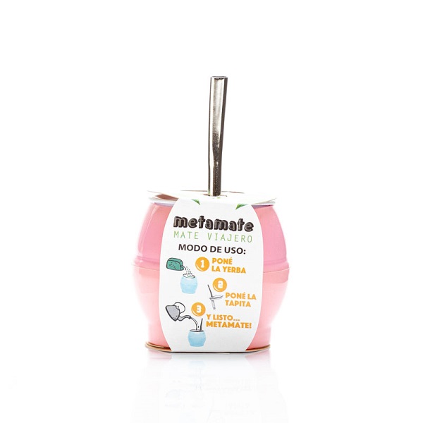 Mate viajero de plastico