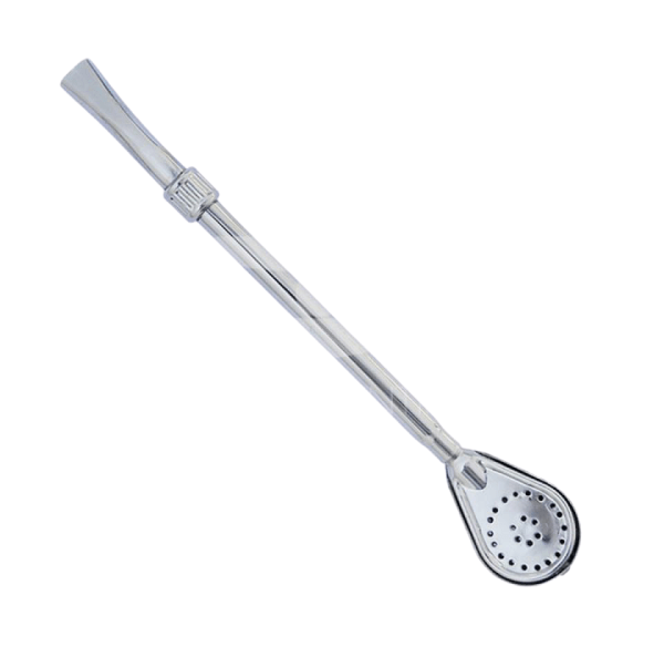 Bombilla Acero Inoxidable curva pala